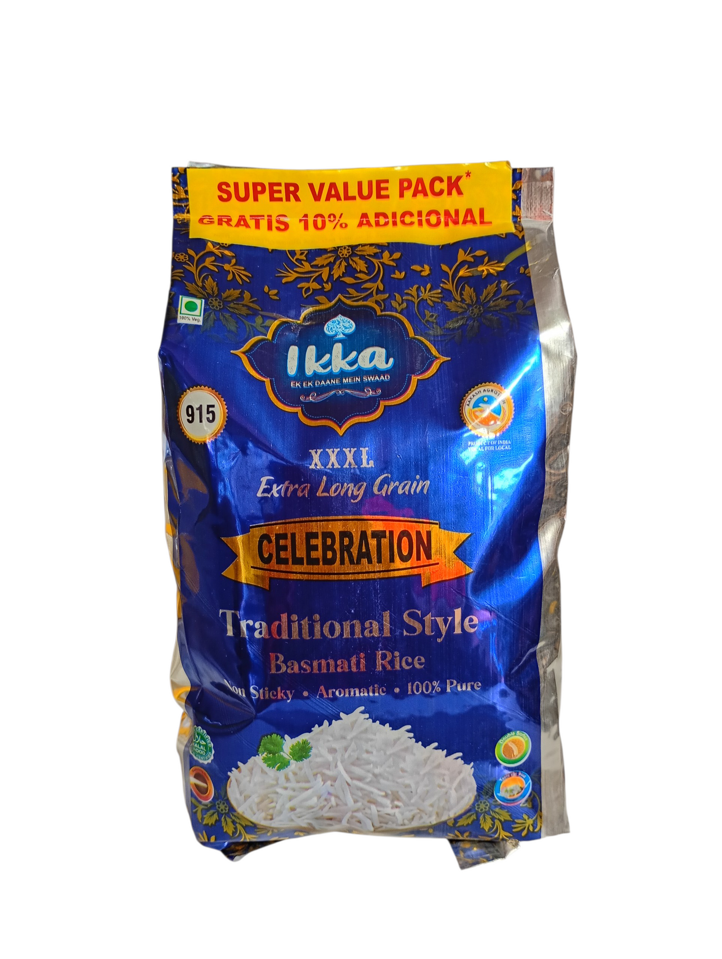 Arroz Basmati 1 kilo-Grano Extra Largo Premium/Frutos secos Amalia