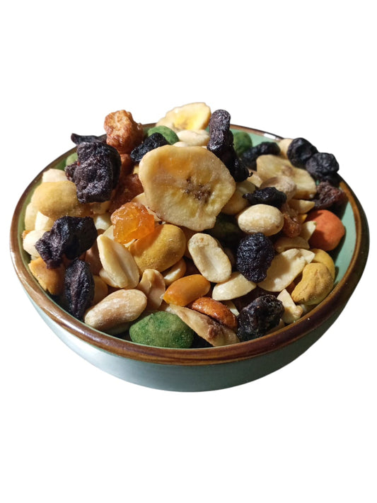Mix maní, banana, pasas, maní japones 1 kg