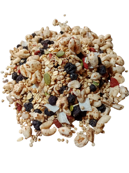 Granola frutos rojos y maqui,1 kilo.