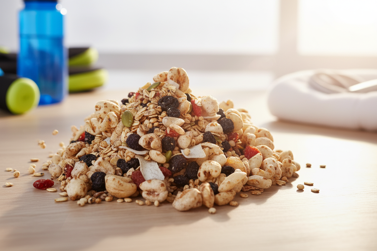 Granola frutos rojos y maqui,1 kilo.